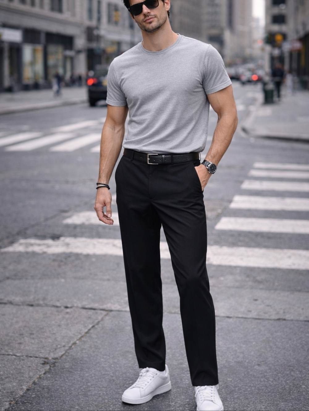 Greg Norman Collection Black Men's Dress Pants - Straight Fit 32x32